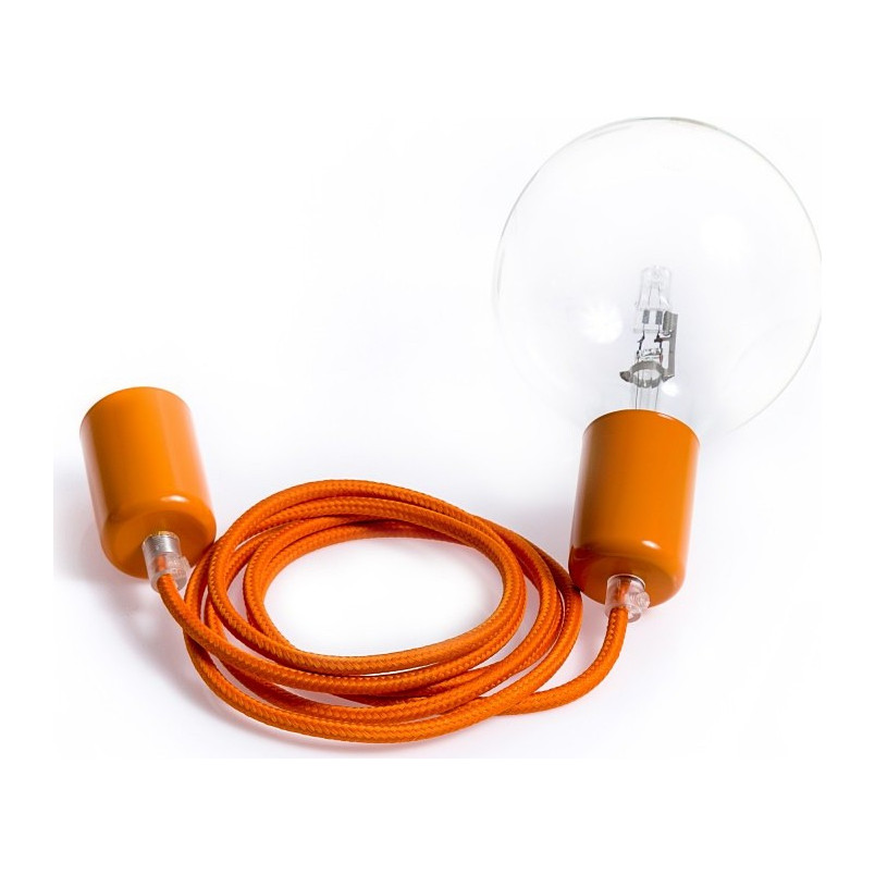 Lampa Wisząca Loft Pomarańczowa | Kolorowe Kable