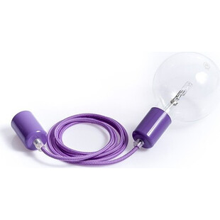 Lampa Wisząca Loft Fioletowa | Kolorowe Kable
