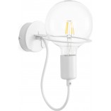 Kinkiet Loft Metal Biały Kolorowe Kable | Kup Teraz!