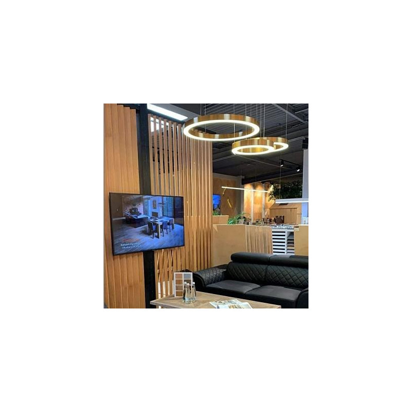 Lampa wisząca Circle LED 120cm złota - Step Design