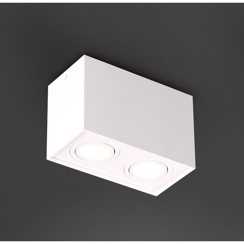 Lampa spot Basic Square biała MaxLight - Oświetlenie LED
