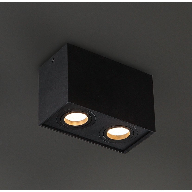 Lampa spot Basic Square czarna - MaxLight | Oświetlenie