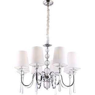 Żyrandol glamour z abażurami Charlotte 75 Chrom marki MaxLight