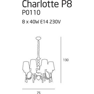 Żyrandol Glamour Charlotte 75cm | MaxLight - Luksus i Styl