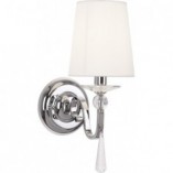 Kinkiet Glamour Charlotte biały/chrom MaxLight | Lampa Hampton