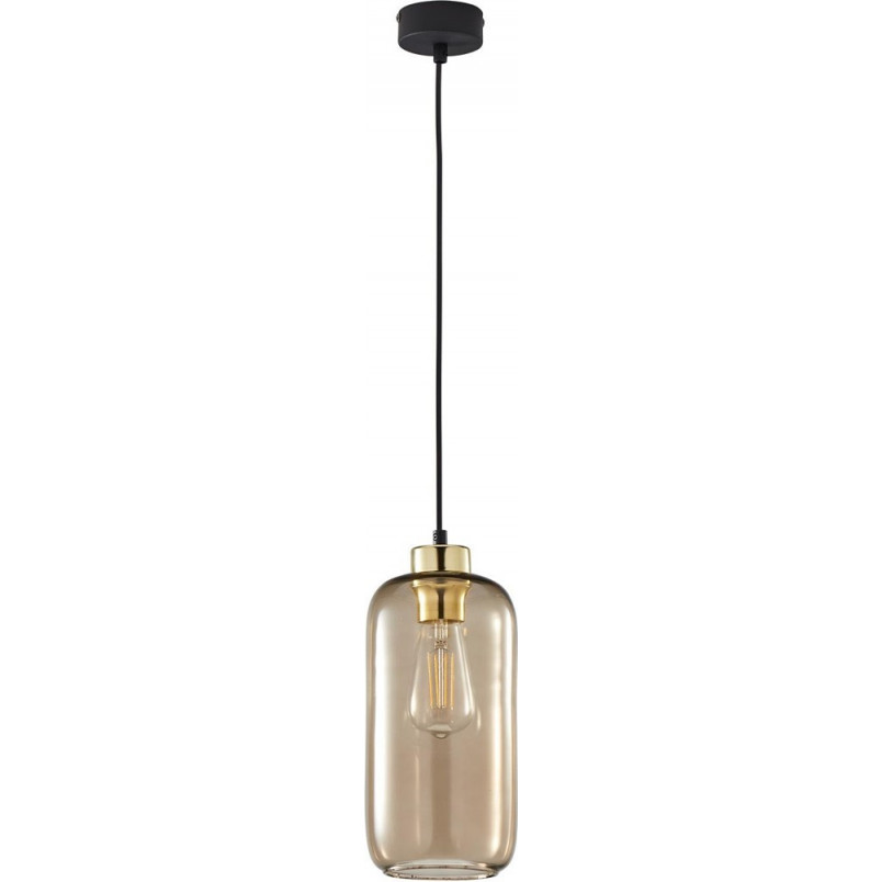 Lampa wisząca szklana Marco | TK Lighting - Brązowa, E27