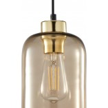 Lampa wisząca szklana Marco | TK Lighting - Brązowa, E27
