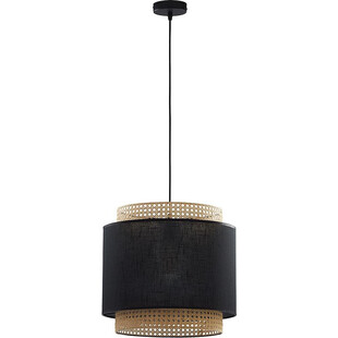 Lampa wisząca rattanowa Boho czarna TK Lighting | Eleganckie oświetlenie