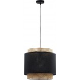 Lampa wisząca rattanowa Boho czarna TK Lighting | Eleganckie oświetlenie