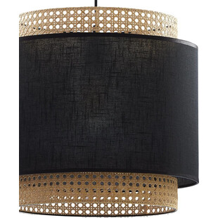 Lampa wisząca rattanowa Boho czarna TK Lighting | Eleganckie oświetlenie