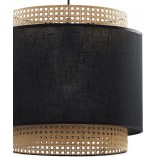 Lampa wisząca rattanowa Boho czarna TK Lighting | Eleganckie oświetlenie
