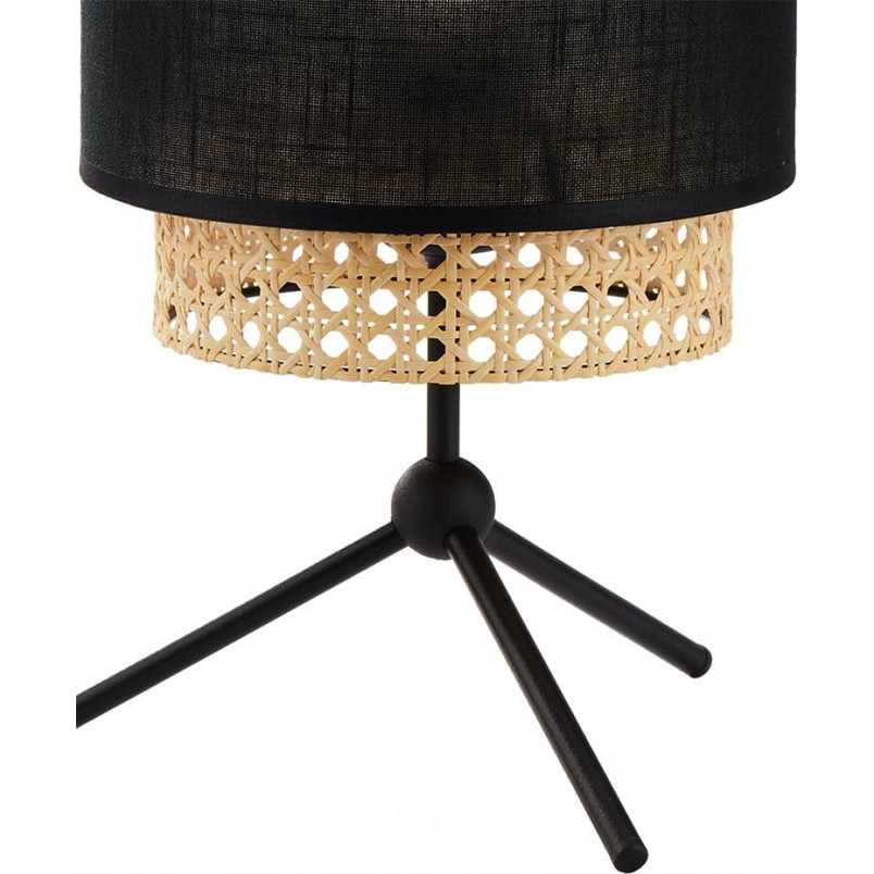 Lampa Nocna Rattan Boho Czarna | TK Lighting - Elegancki Design