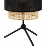 Lampa Nocna Rattan Boho Czarna | TK Lighting - Elegancki Design