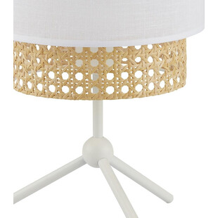 Lampka nocna rattanowa Boho biała | TK Lighting - Stylowe oświetlenie