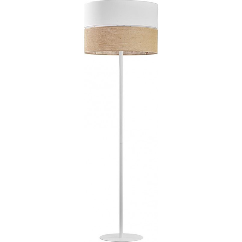 Lampa podłogowa boho Linobianco biała | TK Lighting