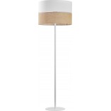 Lampa podłogowa boho Linobianco biała | TK Lighting