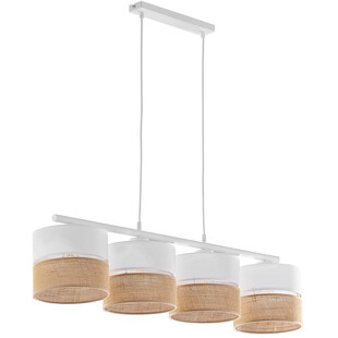 Lampa Wisząca Boho Linobianco | 4 Punkty, Biała - TK Lighting
