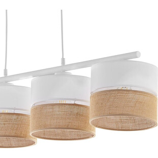 Lampa Wisząca Boho Linobianco | 4 Punkty, Biała - TK Lighting