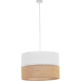 Lampa wisząca boho Linobianco | Biała, E27 | TK Lighting