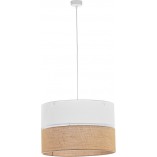 Lampa wisząca boho Linobianco | Biała, E27 | TK Lighting