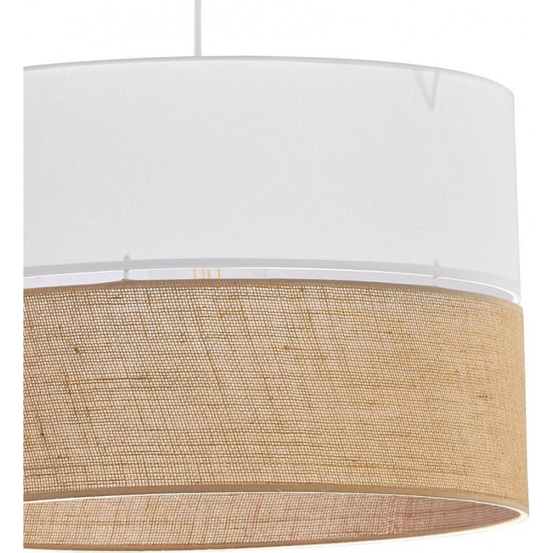 Lampa wisząca boho Linobianco | Biała, E27 | TK Lighting