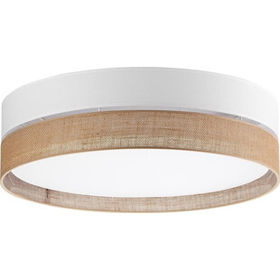 Plafon okrągły boho Linobianco 60cm biały TK Lighting