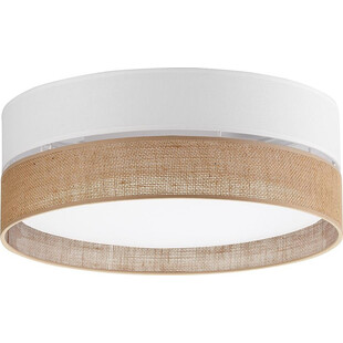 Plafon okrągły boho Linobianco 45cm biały TK Lighting