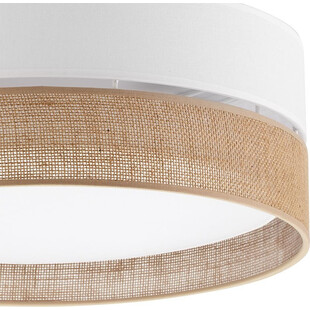 Plafon okrągły boho Linobianco 45cm biały TK Lighting