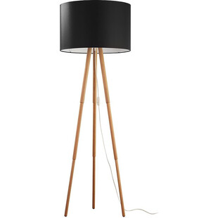 Lampa podłogowa trójnóg z abażurem Tokyo buk / czarny TK Lighting