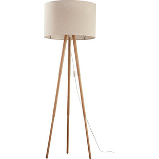 Lampa podłogowa trójnóg z abażurem Tokyo sosna / len TK Lighting