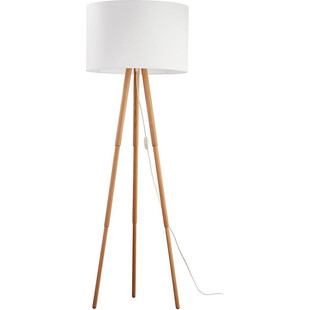 Lampa podłogowa trójnóg z abażurem Tokyo sosna / biały TK Lighting