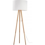 Lampa podłogowa Tokyo | Drewno sosna / Biały | TK Lighting