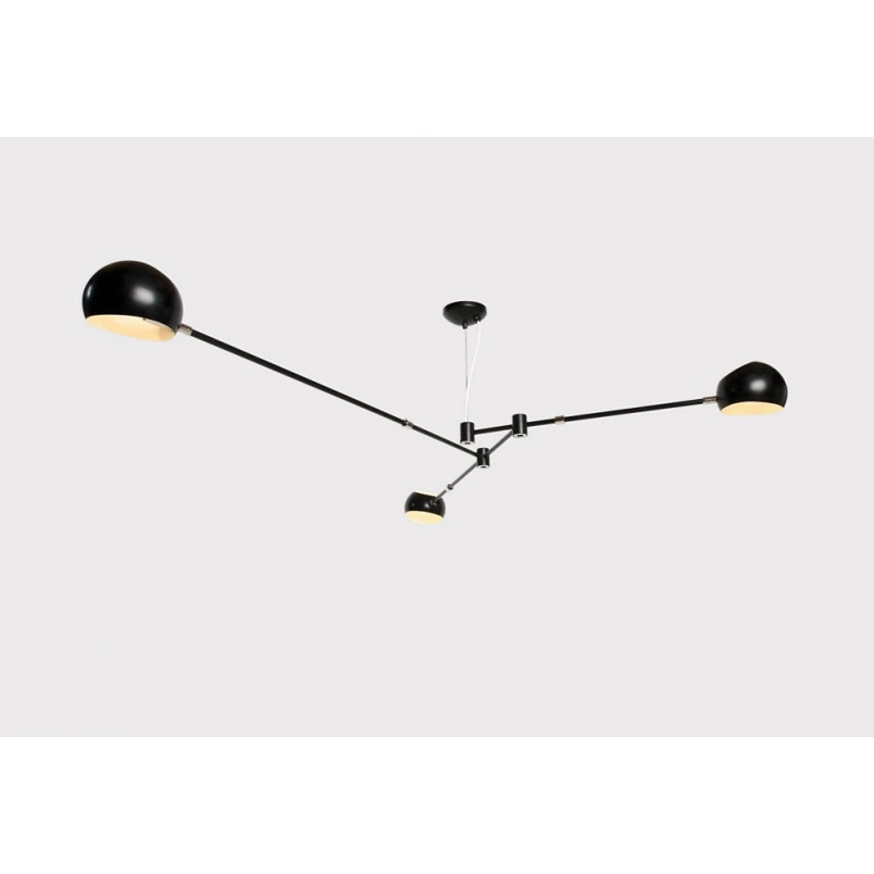 Lampa sufitowa Astronomy III | Czarna, metalowa, 3 punkty | Step In Design