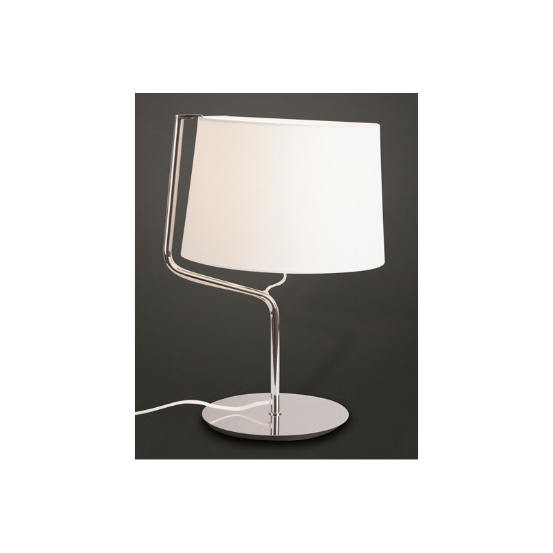 Lampa stołowa Chicago biała MaxLight - Eleganckie oświetlenie