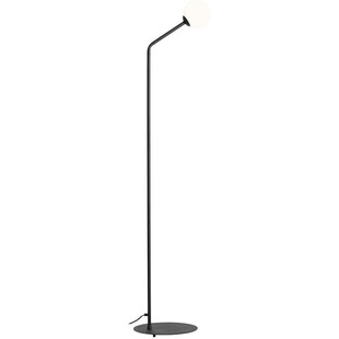 Lampa podłogowa szklana kule Pure Black biało-czarna Aldex