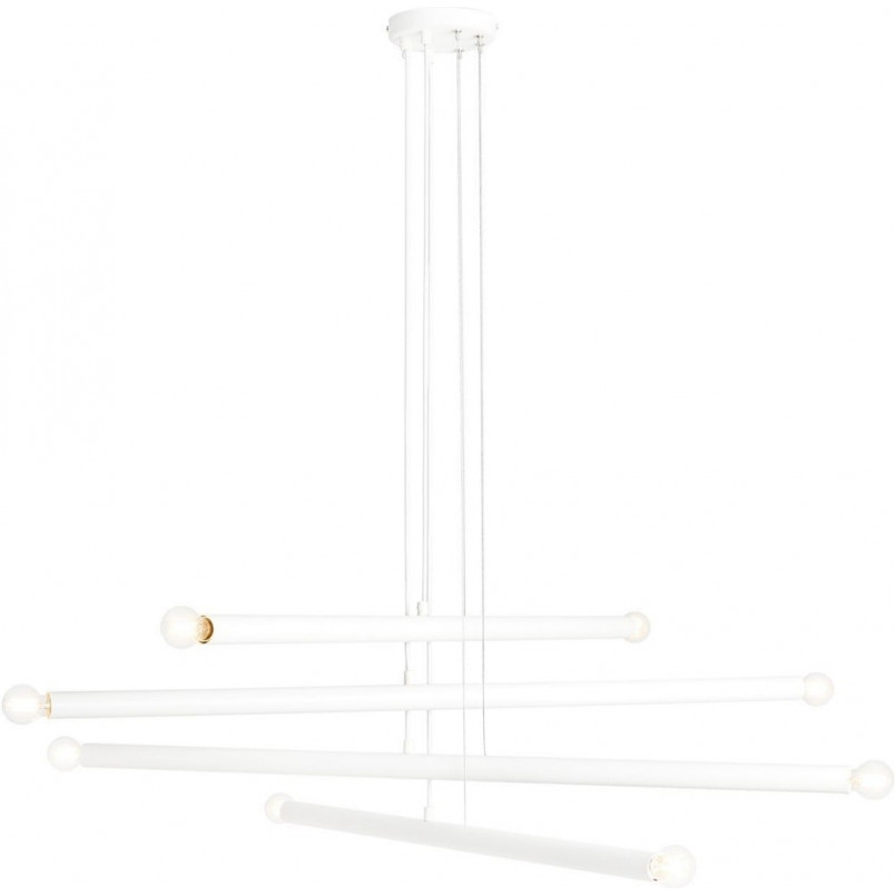 Lampa Tubo White VIII - Aldex | Nowoczesny Żyrandol Biały