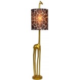 Lampa podłogowa Miss Tall Lucide - Złoty mat / Brązowy | Sklep