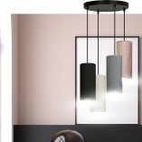 Lampa wisząca z abażurami Bente Premium III mix Emibig | Lampy nad stół