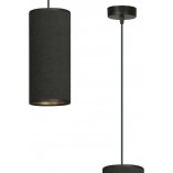 Lampy nad wyspę kuchenną | Lampa wisząca tuba z abażurem Bente 10 czarna Emibig