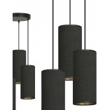 Lampa wisząca potrójna Bente Premium III czarna Emibig | Lampy nad stół