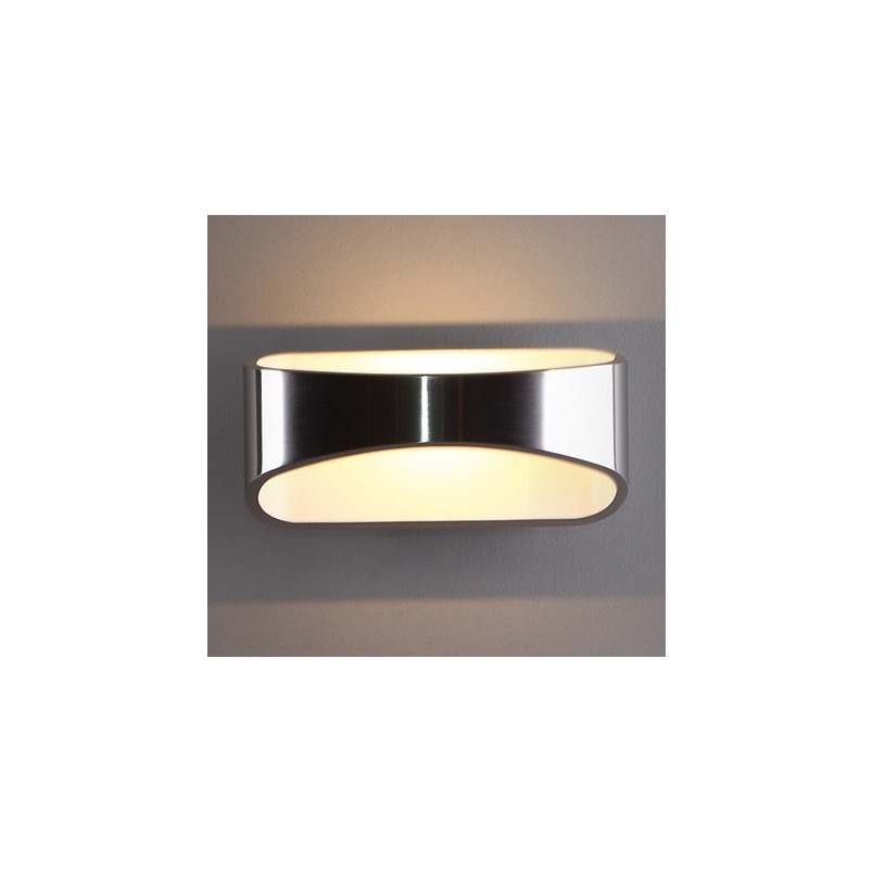 Kinkiet nowoczesny Hugo | MaxLight - Srebrny, LED