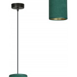 Lampy nad wyspę kuchenną | Lampa wisząca tuba z abażurem Bente 10 zielona Emibig