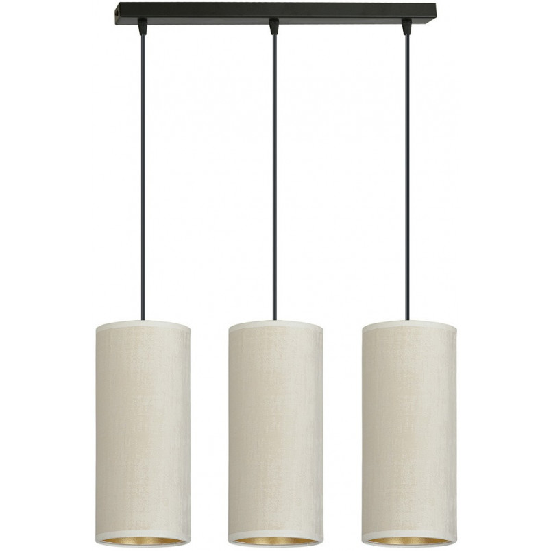 Lampa wiszące tuby na listwie Bente III biało-beżowa Emibig | Lampy nad stół