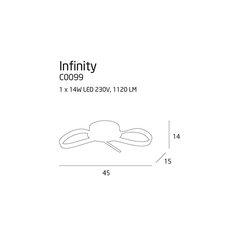 Lampa Sufitowa LED Infinity | MaxLight - Nowoczesny Design