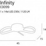 Lampa Sufitowa LED Infinity | MaxLight - Nowoczesny Design