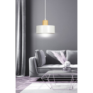 Lampa wisząca skandynawska Torin biała | Emibig
