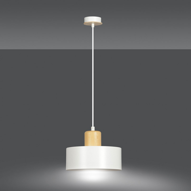 Lampa wisząca skandynawska Torin biała | Emibig