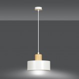Lampa wisząca skandynawska Torin biała | Emibig