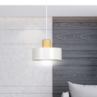 Lampa wisząca skandynawska Torin biała | Emibig