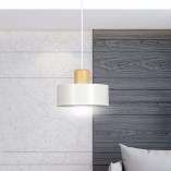 Lampa wisząca skandynawska Torin biała | Emibig